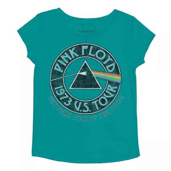 Pink Floyd Dark Side of the Moon rock Official T-Shirt 10 12 Girls 4-12 NWT - Picture 1 of 2